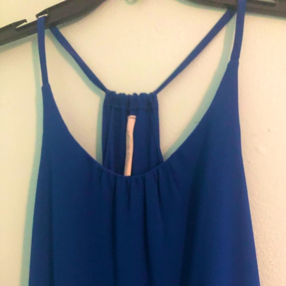 Royal Blue Racerback Mini Dress - Picture 3 of 3